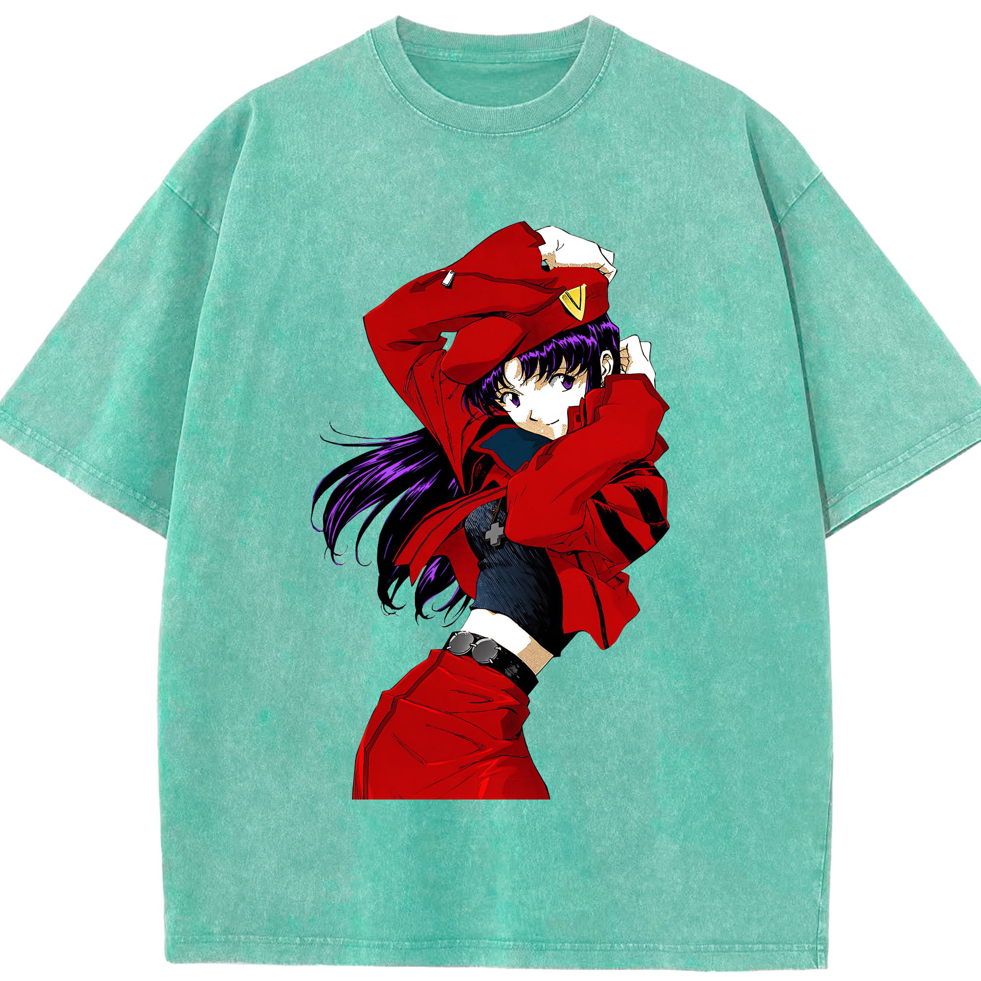 （画像用） EVA 新世紀エヴァンゲリオン 綿100% ヴィンテージ風 半袖Tシャツ（フロントプリント）